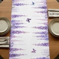 thumbnail image 5 of Table Runners 90 Inches Long Dress Scarves, Wisteria Farmhouse Coffee/Dining/Kitchen Table Runner for Living Room, Purple Flowers Butterflies Vintage Spring 13x90 Inch, 5 of 9