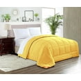 thumbnail image 1 of SGI Microfiber Comforter Set Oversized Queen Size Golden Solid 3 Piece, 1 of 5