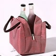 thumbnail image 3 of Lunch Bags Reusable Lunch Tote Bags Portable Lunch Cooler Bag Lunch Holder Insulated Lunch Box Bag for Picnic Office Beach,Red, 3 of 4