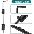 thumbnail image 2 of 18" Cane Bolt, Heavy Duty Gate Drop Rod, Cane Bolts for Gates, Fence Gate Hardware, Metal Gates Doors Stopper for Gate Ground, Black$$Tools & Hardware Other, 2 of 9