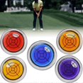 thumbnail image 4 of 1/2 piezas Marcador de pelota de golf Relativelk con tapa redonda y clip con función de nivel, nivel de burbuja, 1 pieza amarilla, 4 of 4
