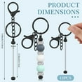 thumbnail image 3 of 12 Pcs Beadable Keychains Bars Bulk Blank Beaded Metal Keychain for Craft DIY Gift, 3 of 10