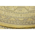 thumbnail image 4 of Unique Loom Williamsburg Collection Area Rug - Allover (8' Round Yellow/Gray), 4 of 9