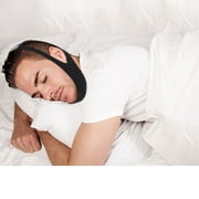 U-Kiss Professional Large Adjustable Stop Snoring Chin Strap Comfortable Breathable Material Non-itchy Solution Black