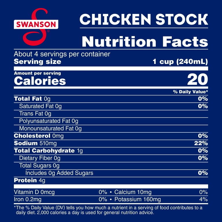 Swanson 100 Natural Gluten Free Chicken Stock 32 oz Carton