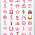 thumbnail image 4 of 35pcs-50pcs Vintage Stickers Cowboy Stationery Stickers Pink Animal Stickers for Laptops Suitcases Fridge, 4 of 9