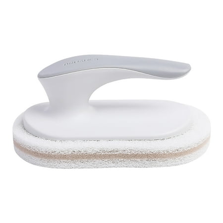 

Midewhik Cleaning Brush Flexible Plastic Sponge Fibre Cotton Bathroom Bathtub With Handle