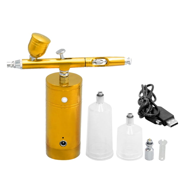 Kit de aerógrafo USB recargable compresor de aerógrafo portátil bomba de pulverización pistol Romacci Kit de aerógrafo
