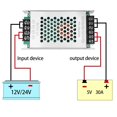 thumbnail image 3 of Regulador de voltaje DC, convertidor reductor de 12 V/24 V a 5 V, 30 A, 150 W, 3 of 7