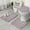 Boho Blue Knitted, variant on Boho Colorful Geometric Ethnic Pattern Bathroom Rugs Sets 3 Piece,Toilet Cover Set,Absorbent Non Slip Bathroom Mats Sets with U-Shaped Contour Rug Toilet Rug Set