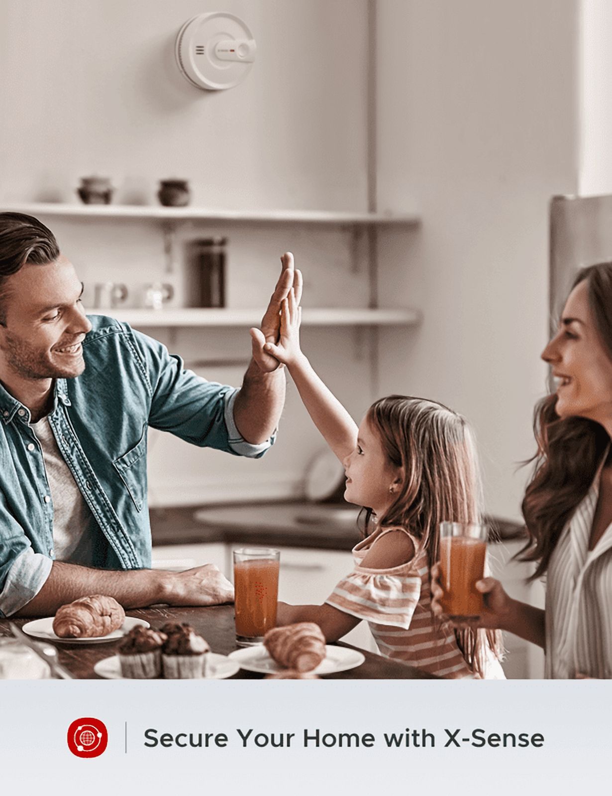 X-Sense Wireless Smoke Detector, Interconnected, 10-Year Battery photo 3
