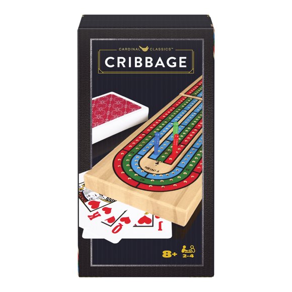 Spin Master Games, Cardinal Classics, Solid Wood Cribbage Folding Board Game, for Familied and Kids Ages 8 and up