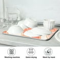 thumbnail image 7 of Yayeee Dish Drying Mat for Kitchen Counter 16"x18" Microfiber Absorbent Pad, Watercolor Orange, 7 of 7