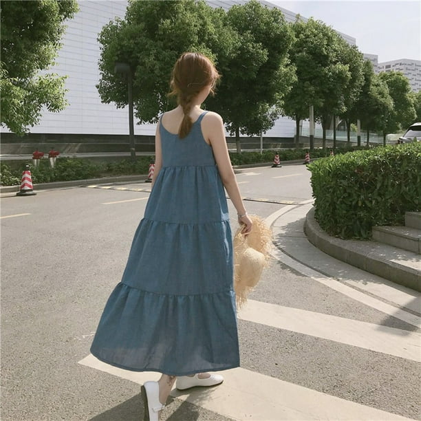 Korean summer dress for cheap ladies