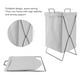thumbnail image 4 of Cesta De Lavandería Plegable Con Marco De Hierro, Organizador De Almacenamiento De Ropa De Tela Oxford Gruesa, Cesto De Almacenamiento De Ropa Rectangular Largo, 4 of 7