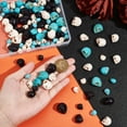 thumbnail image 3 of 1Box 144Pcs 9 Styles Halloween Synthetic Turquoise Beads Strands Dyed Skull Mixed Color 10~18x8~13x7.5~15mm Hole: 1~1.5mm, 3 of 6