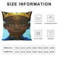 thumbnail image 5 of Afro Kid Throw Pillow Covers,Toddlers Cute Afro Boy Pillow Covers ， Print Cushion Covers,Inspirational Gifts for Kids Decorative Square Pillow Cases, 5 of 5