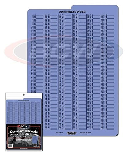 bcw 1-cd-index comic book collecting index dividers