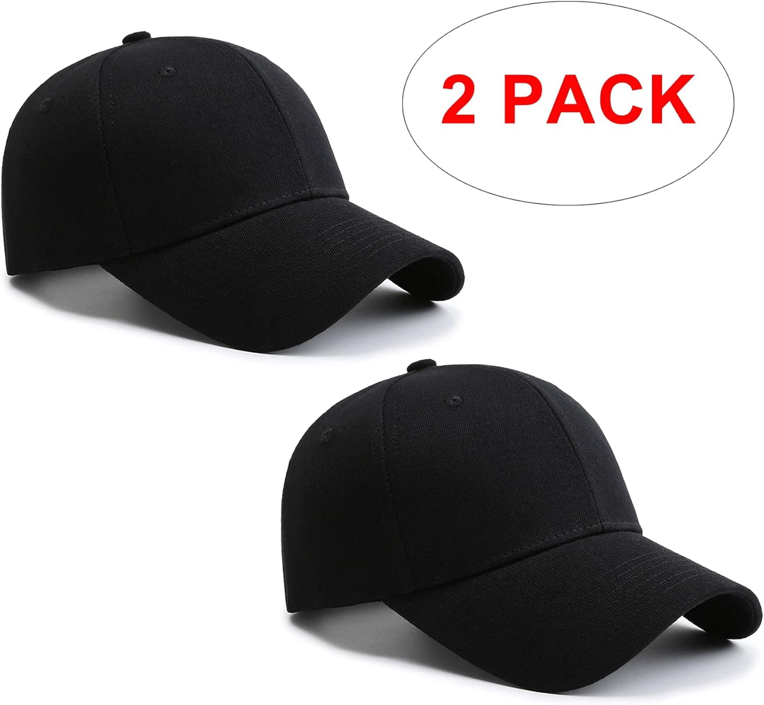 2 packs baseball cap golf dad hat for men and women 
