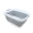 Grey, variant on 41L (10.8 gallon) Collapsible Plastic Laundry Basket-Foldable Pop Up Storage Container/Organizer-Portable Washing Tub-Space Saving Hamper, Water capacity: 32L (8.4 gallon) (Rectangular, Grey)