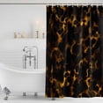 thumbnail image 2 of Black Yellow Orange Shower Curtain Set - Extra Long 72" x 96" Washable Bathtub Curtain with 12 Hooks, Minimalist Abstract Art Waterproof Fabric Stall Shower Curtains for Bathroom/Bathtub Décor, 2 of 6