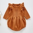 thumbnail image 2 of Long Sleeve Frill Sweater Romper, 2 of 7