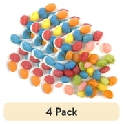(4 pack) Christmas Candy Cane Tubes, with Warhead Jelly Beans, 1.5 oz