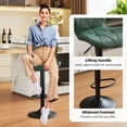 thumbnail image 6 of Restworld Solo Classic Adult Low Back Adjustable Seat Height Bar Stools - Set of 4, Green, 6 of 9