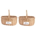 thumbnail image 4 of Hytrove Home Users Picnic Basket Willow Brown 2Set 12.18X9.43X6.29in, 4 of 8