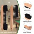 thumbnail image 6 of Uxcell Pool Table Cleaning Brush Set Table Brush Rail Brush Cue Cleaning Cloth Sticky Lint Roller Spare Core Wooden, 6 of 6