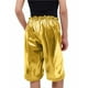 thumbnail image 5 of Odeerbi 3-16 Años Niños Niñas Pantalones Cortos Metálicos Brillantes Para Baile Etapa Rendimiento Conjuntos Bermudas Brillantes Pantalones Cortos de Pierna Recta, 5 of 5