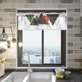 thumbnail image 2 of Coolnut Abstrat Marble Geometry Valance Curtains for Kitchen or Bathroom, 54x18in Valances Window Treatment Rod Pocket Drape Light Filtering Living Room Bedroom Decor, 2 of 6