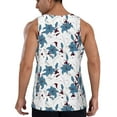 thumbnail image 3 of Haiem Lilies Flowers Men Workout Tank Top Gym Bodybuilding Sleeveless Muscle T Shirts Athletic Tank Breathable Workout Shirt-Small, 3 of 9