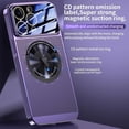 thumbnail image 6 of Magnetic Series Designed for iPhone Case,Compatible with MagSafe,Large Window Camera Lens Protection,Electroplated Mesh Heat Dissipation Logo View Shockproof Cover (Silver,iPhone 13 Pro Max), 6 of 6