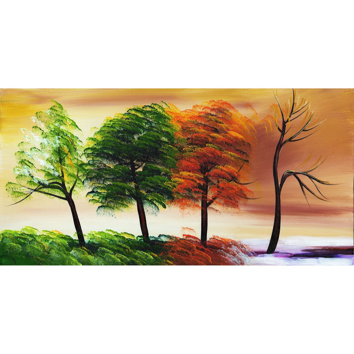 Design Art Changing Seasons Canvas Wall Art