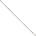 thumbnail image 1 of 925 Sterling Silver 1.05mm Square Beaded Chain Anklet, 1 of 1