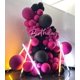 thumbnail image 4 of Globos BAUANOOY de látex rosa intenso, 12 pulgadas, 100 unidades con cinta, 4 of 7