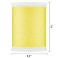 thumbnail image 4 of (3 pack) Hello Hobby Yellow 100% Polyester All Purpose Thread, 300 Yards, 4 of 6