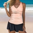 thumbnail image 2 of YuYuBao Womens Tankinis Swimsuits Tummy Control Swim Tops With Skirts Two Piece Swimsuits Ladies Swimwear Bathing Suits, 2 of 5