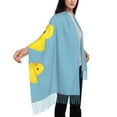thumbnail image 5 of Cauagu Cute Ducky Print Women Wrap Shawl tassels Scarves Retro Scarf 77.6"X28.3", 5 of 8