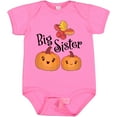 thumbnail image 3 of Inktastic Big Sister Pumpkins with Fall Leaves Girls Baby Bodysuit, 3 of 5