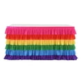 thumbnail image 1 of Falda De Mesa Rainbow Tulle Baby Shower Tutu Decoraciones De Manteles 1.83m Sunnimix Falda de vajilla de tul con volantes, 1 of 8