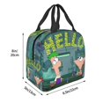 thumbnail image 5 of Phineas And Ferb Portable Lunch Bag, Insulated Lunch Box Reusable Lunch Totes Bag For Camping Hiking Travel Picnic, 5 of 8