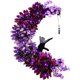 thumbnail image 1 of 2024 Nueva corona de Halloween, coronas de gato negro de luna de Halloween con luces, decoración del hogar para colgar, corona de gato negro de luna de flores, decoración de pared de fiesta para el ho, 1 of 7