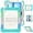 RainbowBlue, variant on Junayo for iPad Air 11 Inch Case 2024 M2 (6th Gen) Heavy Duty Shockproof Protective Case with Screen Protector Stand and Hand Strap Shoulder Strap Beige Series