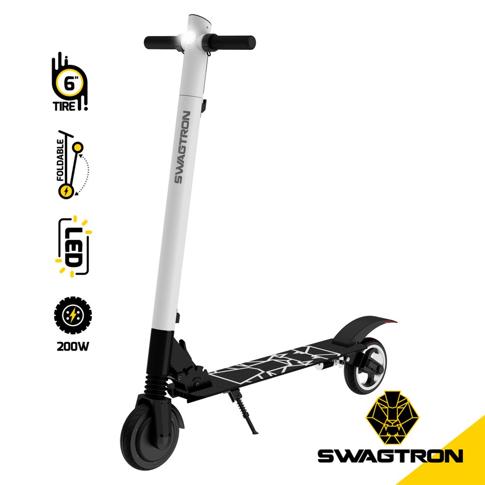 SWAGTRON Swagger 2 PLUS Foldable Electric Scooter for Adults & Teens