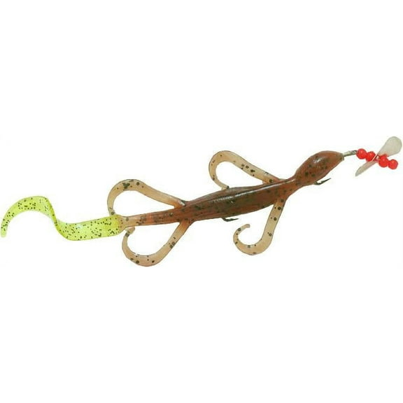 Creme Pre-Rigged 6" Lizard Lure, Chartreuse