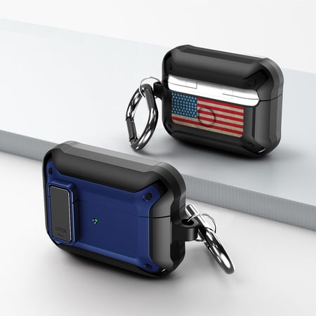Duo Shield Secure Lock Designed For Airpods Pro With Hook  Blue/Black price history on PriceWatchPro