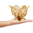thumbnail image 3 of Shubhkart Brass Crystal Floral Oil Lamp for Puja, 3 of 8