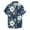 Blue, variant on Hawaiian Shirt for Men, Tropical Graphic Beach Shirts Casual Summer Button Down Short Sleeve Floral Shirt Vacation Outfits